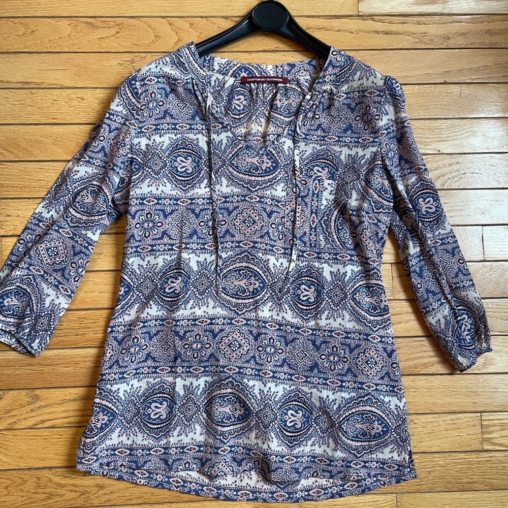 Comptoir des Cottoniers Paisley Print Women's Beach Top